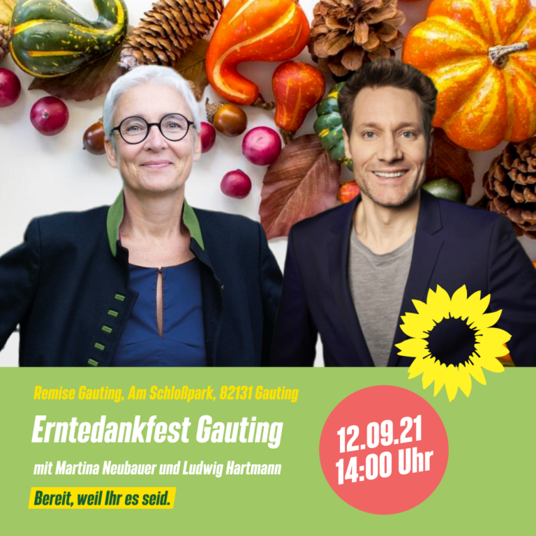 Erntedankfest in Gauting mit Ludwig Hartmann am 12. September