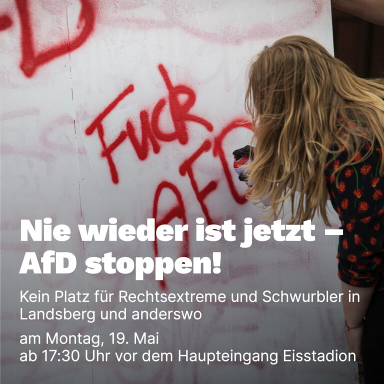 Demo in Landsberg – noAfD stoppen!